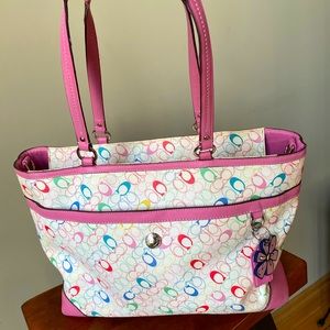 Reduced Price Coach Chelsea Bag with Pink Trim